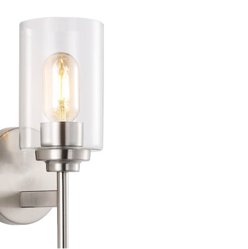 Juno Farmhouse Industrial Iron Cylinder LED Sconce - JONATHAN Y